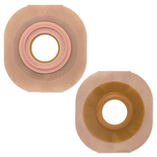Ostomy Barrier New Image* Flextend* Precut, Extended Wear Adhesive Tape 70 mm Flange Blue Code System 1-3/4 Inch Opening (BX)