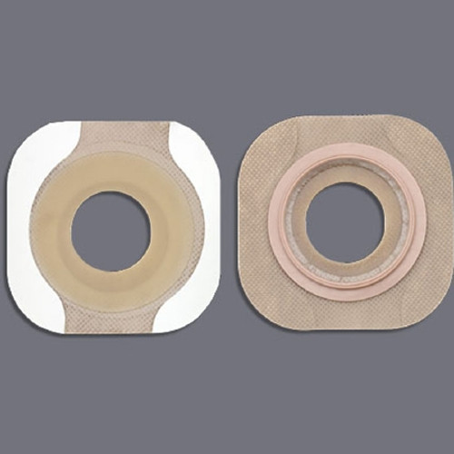 Ostomy Barrier New Image* Flextend* Precut, Extended Wear Adhesive Tape 44 mm Flange Green Code System Hydrocolloid 3/4 Inch Opening (BX)