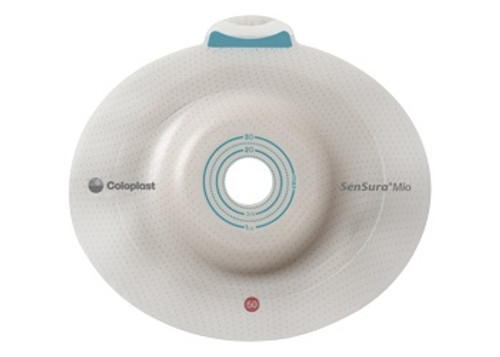 Ostomy Barrier SenSura? Mio Click Precut, Extended Wear Elastic Adhesive 50 mm Flange Red Code System 1-1/8 Inch Opening (BX)