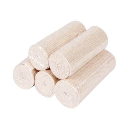 Elastic Bandage McKesson 2 Inch X 4-1/2 Yard Single Hook and Loop Closure Tan NonSterile Standard Compression (CS)