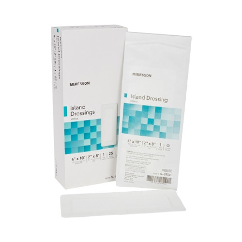 Island Dressing McKesson 4 X 10 Inch Rectangle Sterile (BX)