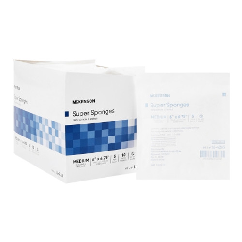 Fluff Dressing McKesson 6 X 6-3/4 Inch Sterile 5 per Pack (PK)