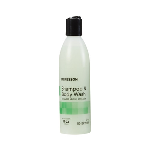 Shampoo and Body Wash McKesson 8 oz. Flip Top Bottle Cucumber Melon Scent (EA)