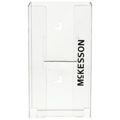 Glove Box Holder McKesson Horizontal or Vertical Mounted 1-Box Capacity Clear 4 X 5-1/2 X 10 Inch Plastic (EA)