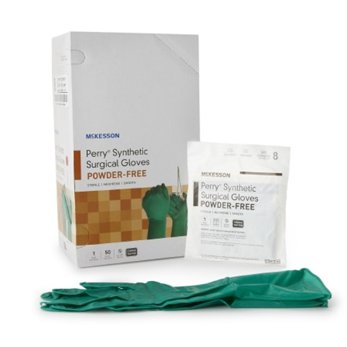 Surgical Glove McKesson Perry? Performance Plus Size 8 Sterile Polychloroprene Standard Cuff Length Smooth Dark Green Chemo Tested (PR)