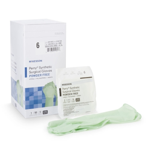 Surgical Glove McKesson Perry? Performance Plus Size 6 Sterile Polyisoprene Standard Cuff Length Smooth Green Chemo Tested (CS)