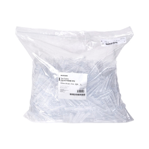 McKesson Test Tube Plain 5 mL Without Closure Polystyrene Tube (CS)