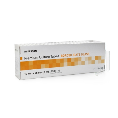 McKesson Test Tube Plain 5 mL Without Closure Glass Tube (CS)
