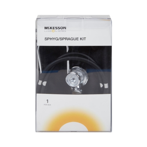 Reusable Aneroid / Stethoscope Set McKesson Brand 23 to 33 cm Adult Cuff Dual Head Sprague Stethoscope Pocket Aneroid (EA)