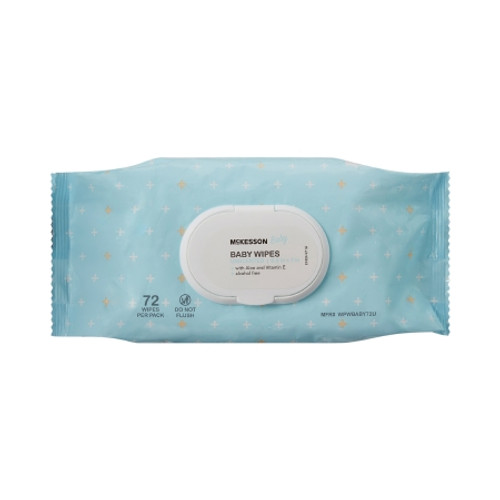 Baby Wipe McKesson Soft Pack Unscented 72 Count (PK)