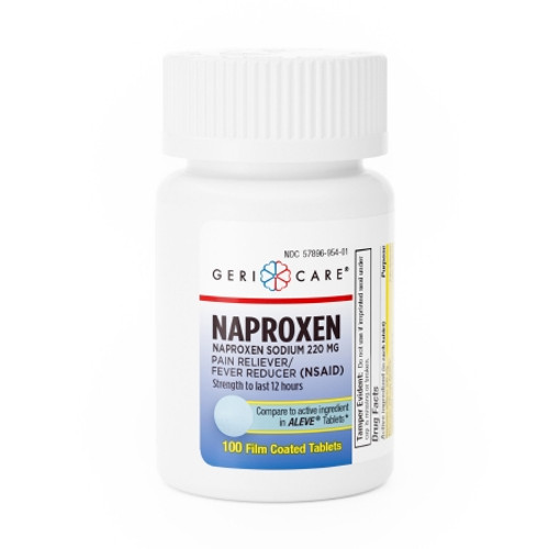 Pain Relief McKesson Brand 220 mg Strength Naproxen Sodium Tablet 100 per Bottle (CS)
