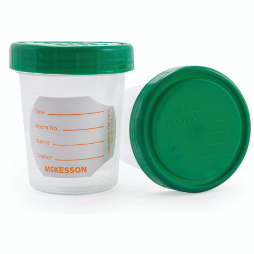 Specimen Container McKesson 120 mL (4 oz.) Screw Cap NonSterile (EA)