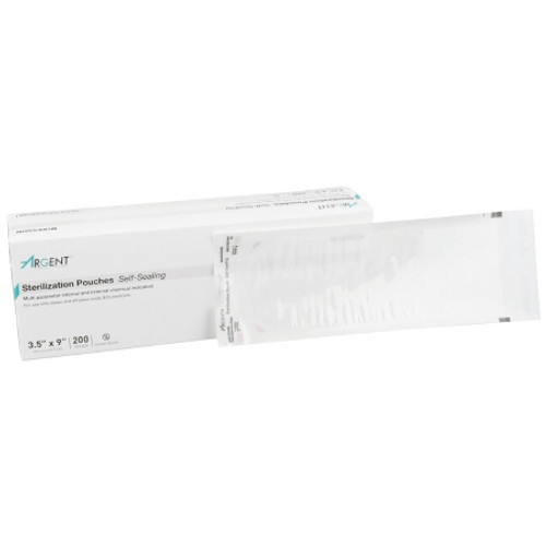 Sterilization Pouch McKesson Argent* Sure-Check? Ethylene Oxide (EO) Gas / Steam 3-1/2 X 9 Inch Transparent / Blue Self Seal Paper / Film (CS)
