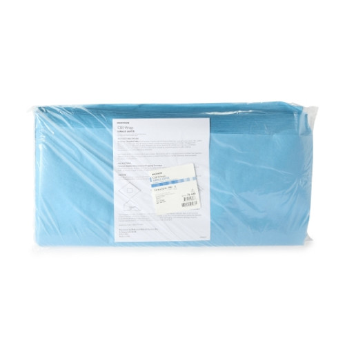 McKesson Sterilization Wrap Blue 24 X 24 Inch Single Layer Cellulose Steam / EO Gas (CS)