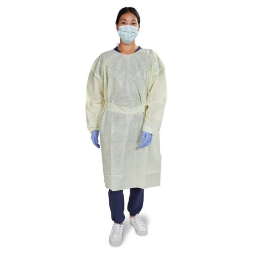 Protective Procedure Gown McKesson X-Large Yellow NonSterile AAMI Level 2 Disposable (CS) 16-L2TNWT6Y-XL