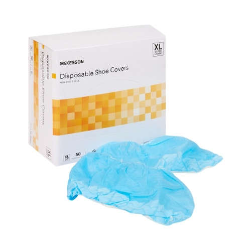 Shoe Cover McKesson X-Large Shoe High Nonskid Sole Blue NonSterile (CS)