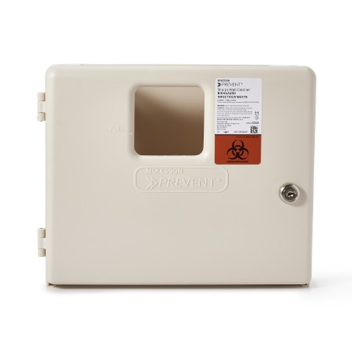 Sharps Container Cabinet / Wall Enclosure McKesson Prevent? High Impact Polystyrene Wall Mount Locking (EA)