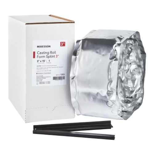 Padded Splint Roll McKesson 3 Inch X 15 Foot Fiberglass White (BX)