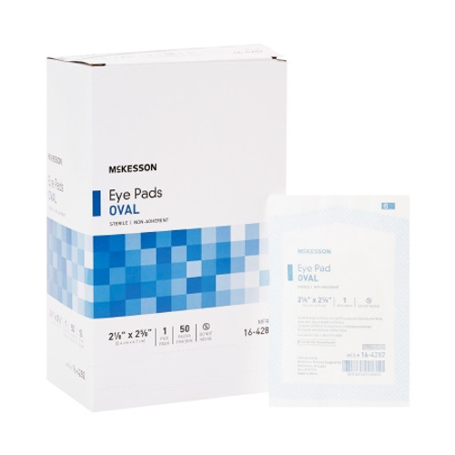Eye Pad McKesson 2-1/8 X 2-5/8 Inch Sterile 1 per Pack (CS)