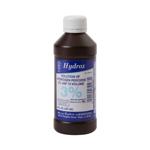 Antiseptic Hydrogen Peroxide McKesson Brand Topical Liquid 8 oz. Bottle (CS)