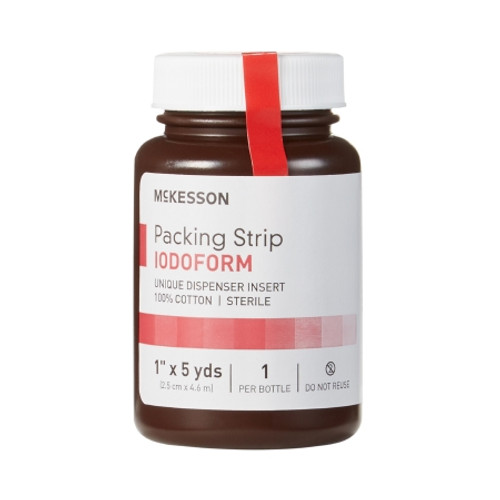 Wound Packing Strip McKesson Iodoform 1 Inch X 5 Yard Sterile Antiseptic (BT)