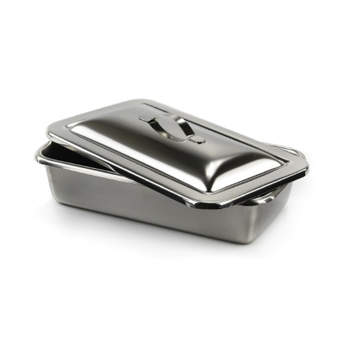 Instrument Tray McKesson Strap Handle Stainless Steel 8-7/8 X 5 X 2 Inch (EA)