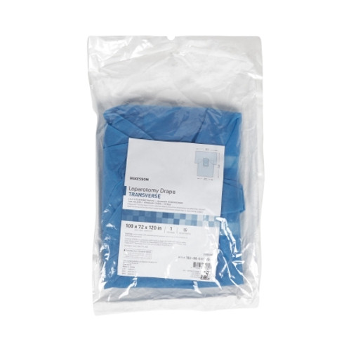 Abdominal Drape McKesson Transverse Laparotomy Drape 100 W X 72 W X 120 L Inch Sterile (CS)
