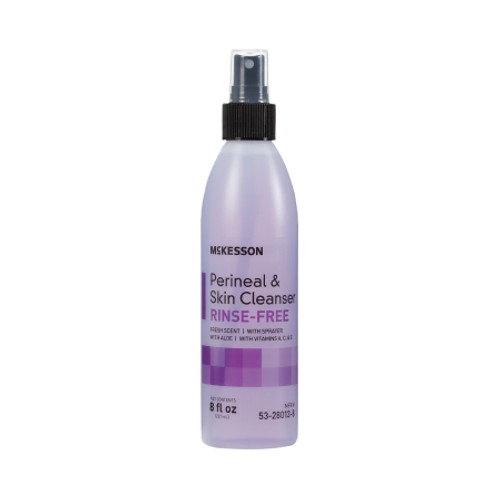 Rinse-Free Perineal Wash McKesson Liquid 8 oz. Pump Bottle Fresh Scent (EA)