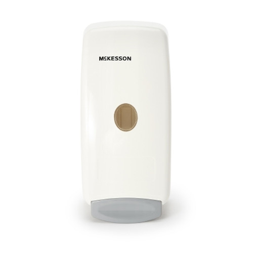 Hand Hygiene Dispenser McKesson White Plastic Manual Push 1000 mL Wall Mount (CS)