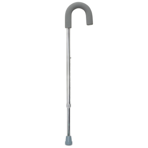 Round Handle Cane McKesson Aluminum 28-3/4 to 37-3/4 Inch Height Silver (CS)
