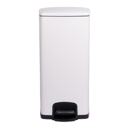 Trash Can McKesson 32 Quart / 8 gal. White Metal Square (EA)