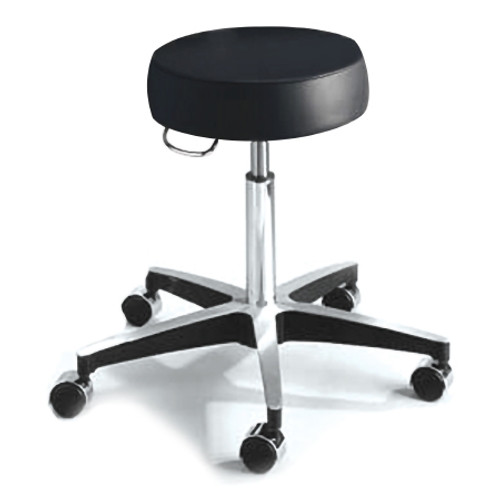 Exam Stool McKesson Backless Pneumatic Height Adjustment 5 Casters Black (EA) 81-11001US393