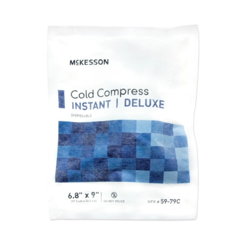 Instant Cold Pack McKesson Deluxe General Purpose Large 6-4/5 X 9 Inch Fabric / Calcium Ammonium Nitrate / Water Disposable (EA)