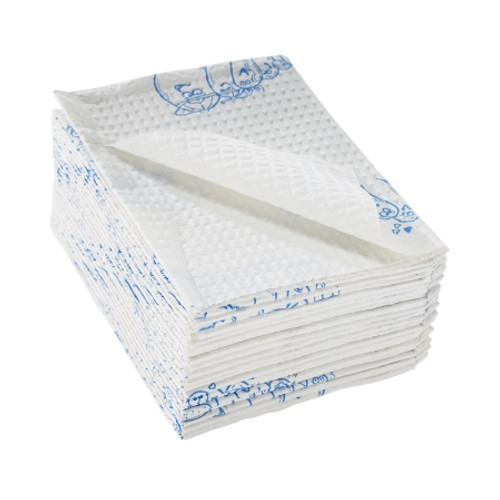 Procedure Towel McKesson 13 W X 18 L Inch White / Blue Cartoon Toes NonSterile (CS)
