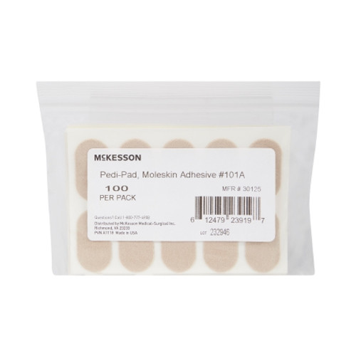 Protective Pad McKesson Pedi-Pad Size 101-A Adhesive Foot (CS) 30125