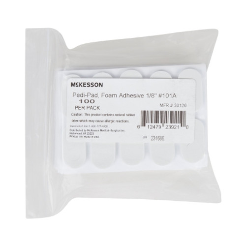 Protective Pad McKesson Pedi-Pad Size 101-A Adhesive Foot (CS) 30126
