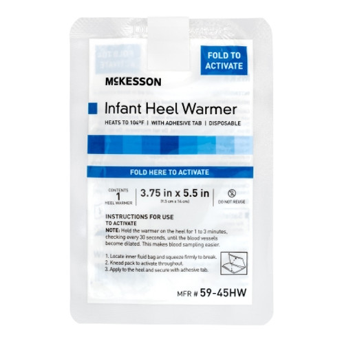 Instant Infant Heel Warmer McKesson Heel One Size Fits Most Nylon Cover / Polyethylene Disposable (BX)