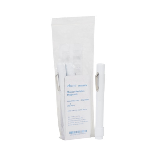 Penlight McKesson White Light with Cobalt Filters 4-1/2 Inch Disposable (PK)