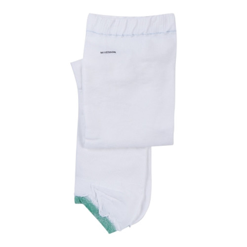 Anti-embolism Stocking McKesson Knee High Small / Long White Inspection Toe (CS)