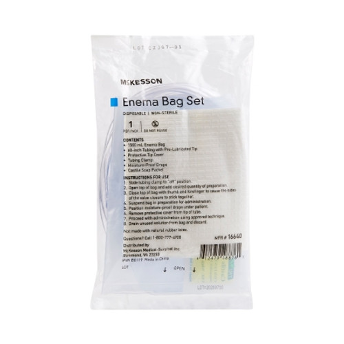 Enema Bag Set McKesson NonSterile 1500 mL (CS)