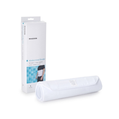Abdominal Binder McKesson Small / Medium Hook and Loop Closure 30 to 45 Inch Waist Circumference 12 Inch Height Adult (EA)