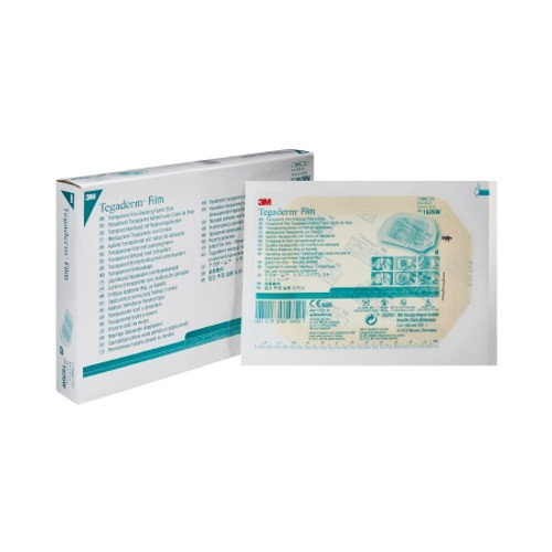 Transparent Film Dressing 3M* Tegaderm* 4 X 4-3/4 Inch Frame Style Delivery Rectangle Sterile (CS) 1626W
