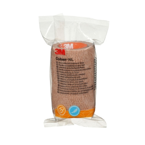 Cohesive Bandage 3M* Coban* NL 3 Inch X 2 Yard Self-Adherent Closure Tan NonSterile Standard Compression (BG)