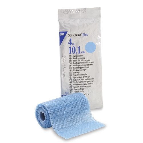 Cast Tape 3M* Scotchcast* Plus 4 Inch X 12 Foot Fiberglass / Resin Light Blue (BX)