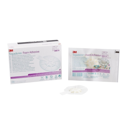 Foam Dressing 3M* Tegaderm* High Performance 2-3/4 X 2-3/4 Inch With Border Film Backing Acrylic Adhesive Oval Sterile (EA)