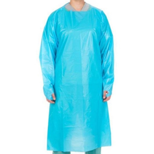 Protective Procedure Gown Cardinal Health* One Size Fits Most Blue NonSterile Not Rated Disposable (CS)