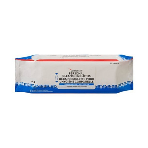 Flushable Personal Wipe Cardinal Health* Wings* Soft Pack Unscented 44 Count (PK)