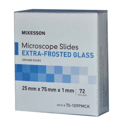 Microscope Slide McKesson 25 X 75 X 1 mm Extra-Frosted End (CS)