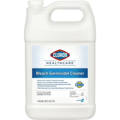 Surface Disinfectant Cleaner Refill Clorox Healthcare? Bleach Germicidal Manual Pour Liquid 1 gal. Jug Fruity Floral Bleach Scent NonSterile (GL)