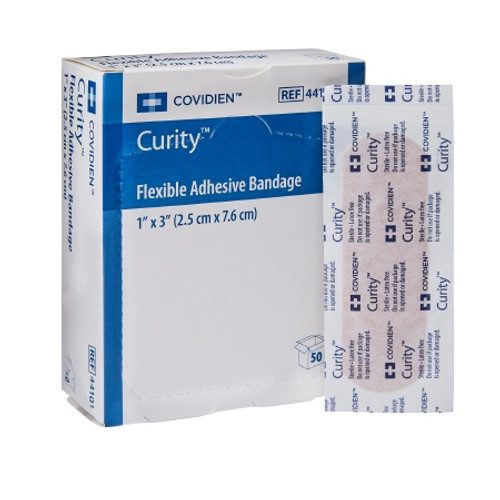 Adhesive Strip Curity* 1 X 3 Inch Fabric Rectangle Tan Sterile (BX)
